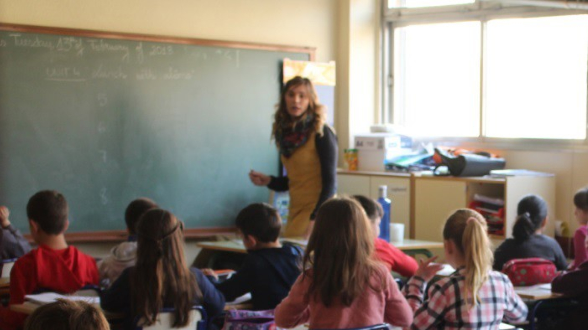 Imagen de archivo de una clase. 