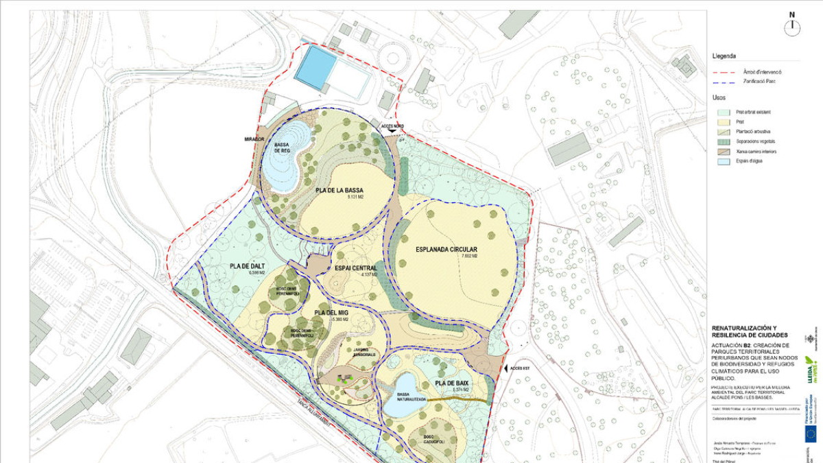 Pla general del projecte de renaturalització. - PLA DE DALT