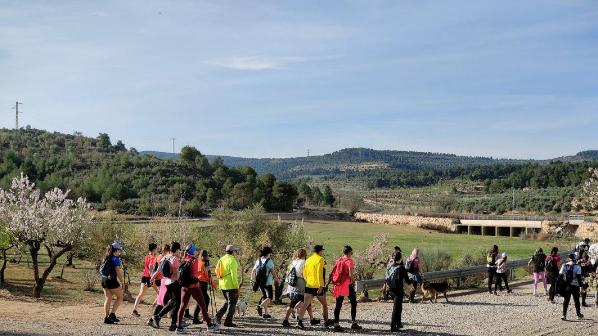 Gairebé 400 persones en la Marxa de les Cabanes de Volta dels Omellons