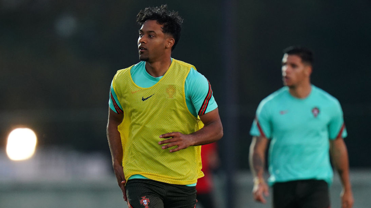 Jastin, entrenant-se amb la selecció portuguesa sub-20. - FPF