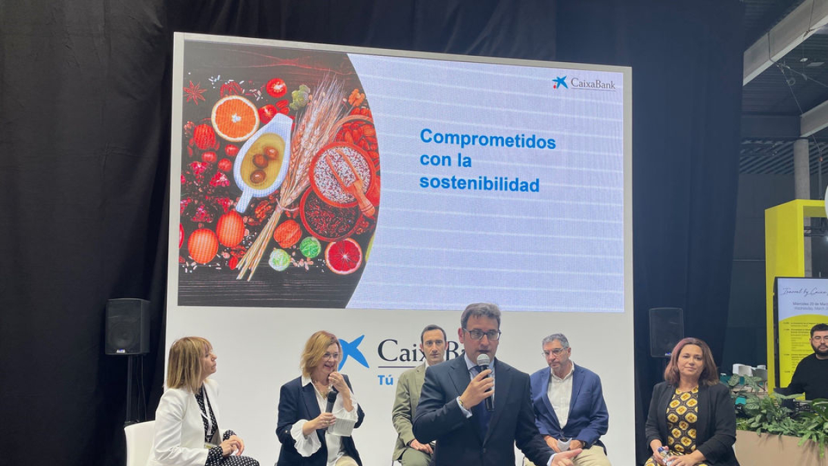 Un moment de la jornada de sostenibilitat de CaixaBank. - CAIXABANK