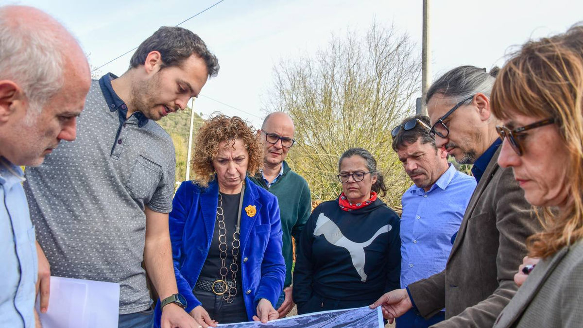 La consellera recibió explicaciones sobre el nuevo trazado. - TERRITORI