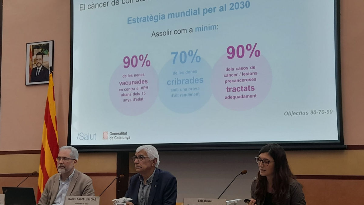 Presentación ayer del nuevo programa de detección del virus del papiloma humano. - GENERALITAT