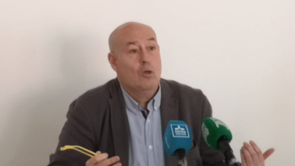 Vicente Javaloyes, en la rueda de prensa de este miércoles