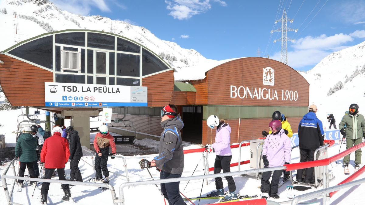 Esquiadors ahir al sector de la Bonaigua de Baqueira-Beret - Edgar Aldana