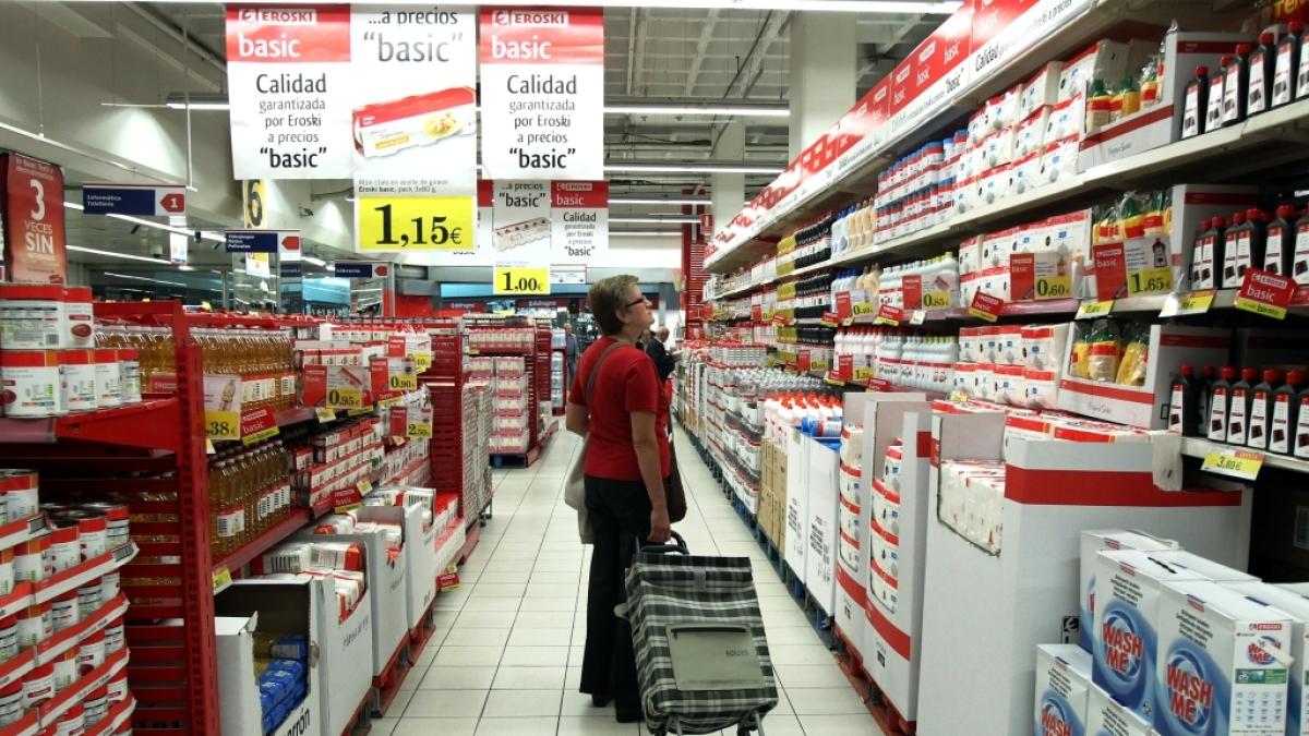 Plan|Plano general de un supermercado.