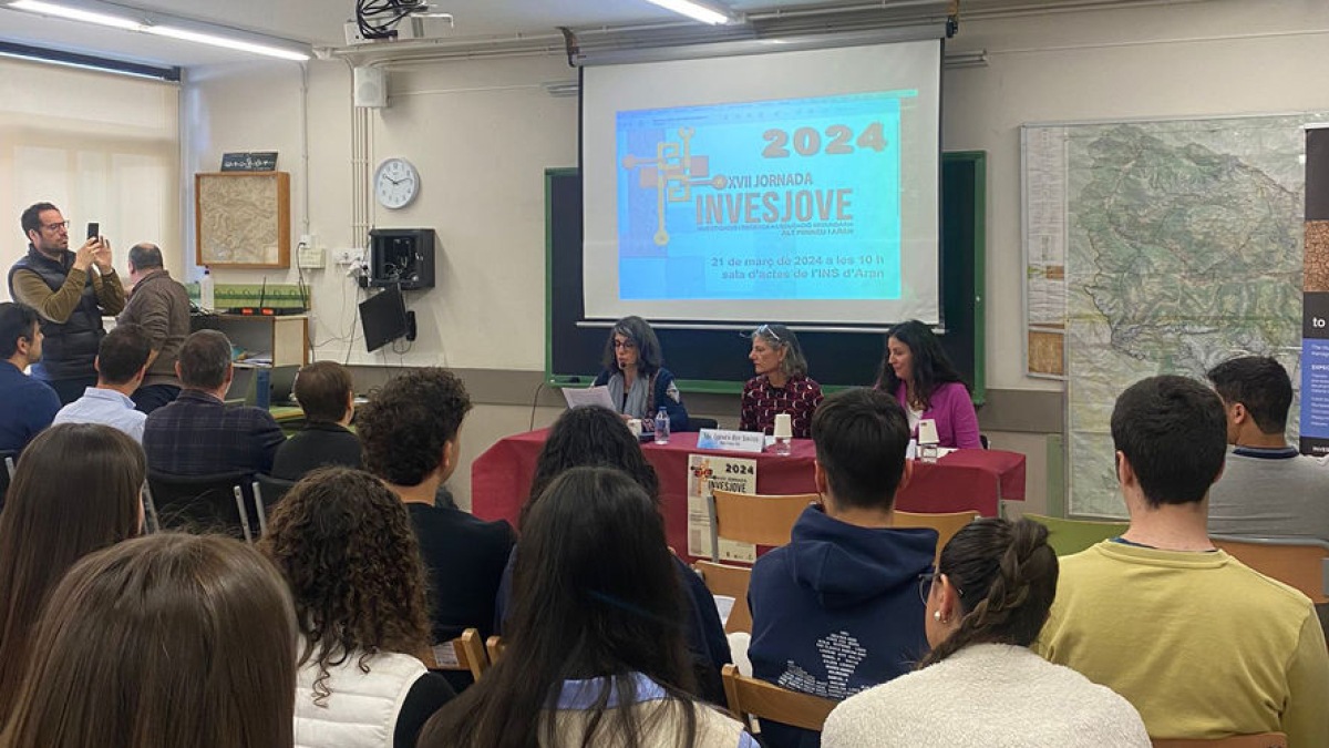 Una de les jornades que s’han fet a l’Institut d’Aran, el 21 de març passat a Vielha. - GENERALITAT