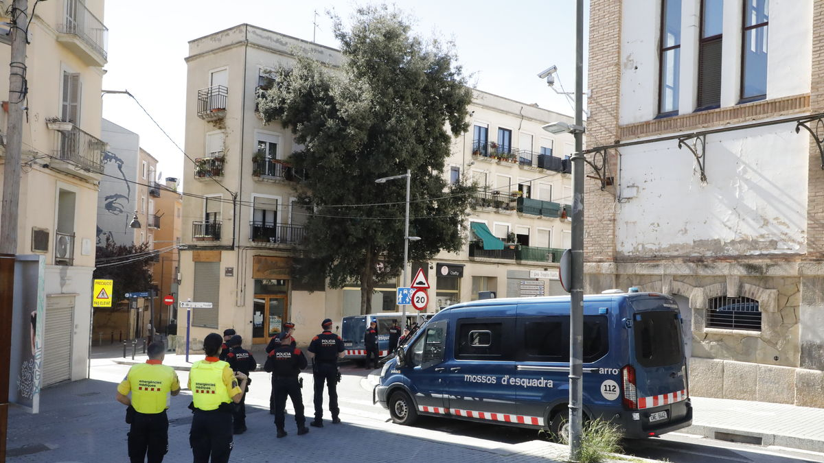 L’operatiu que es va dur a terme dijous en el Barri Antic. - AMADO FORROLLA