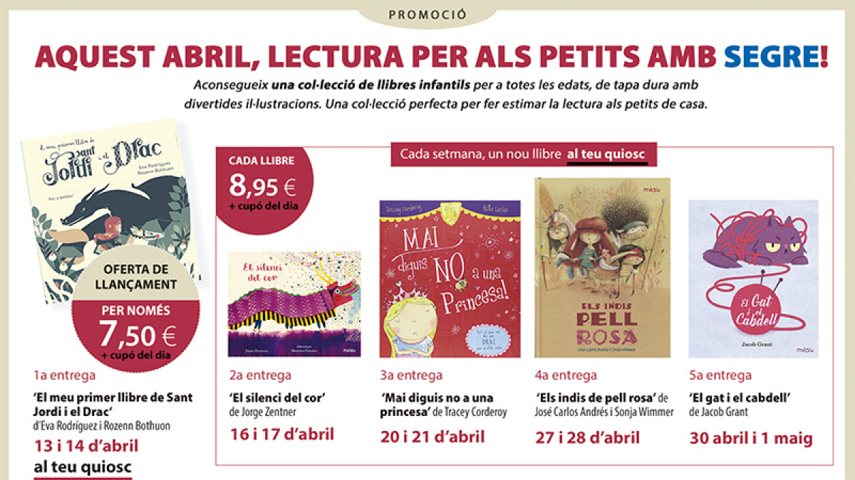 La colección de libros infantiles de SEGRE para hacer querer la lectura a los más pequeños de casa.