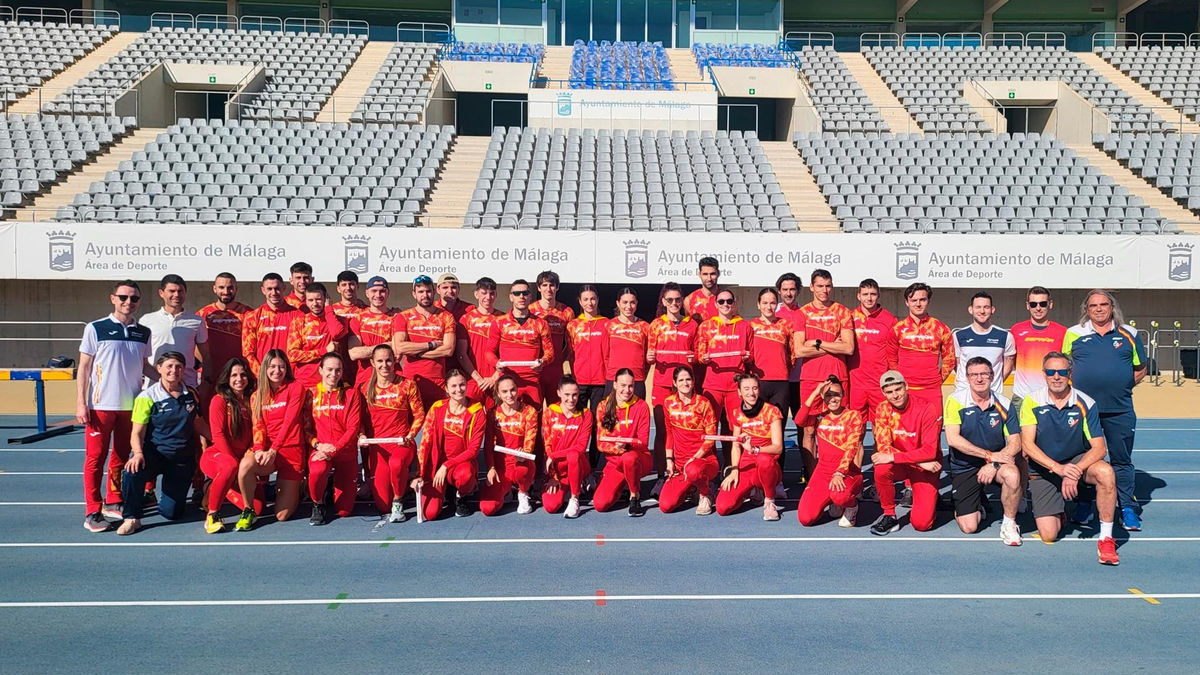 Imatge de grup de tots els atletes de la selecció espanyola que han estat preseleccionats per competir a Nassau