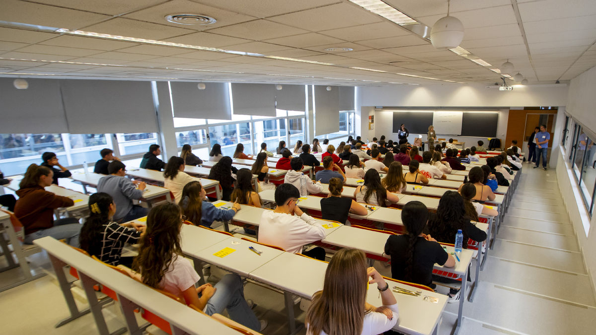 Les proves a Lleida es van celebrar al campus de Cappont de la Universitat de Lleida (UdL). - GERARD HOYAS