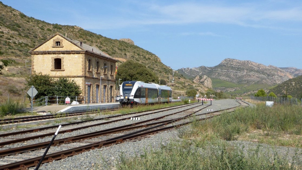 L’estació de tren de Sant Llorenç de Montgai, que acollirà un espai didàctic. - B. B.