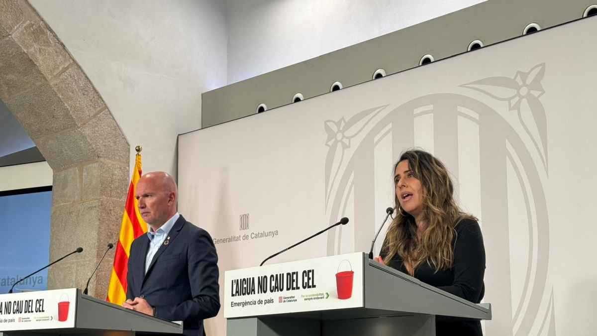 Mascort y Plaja en rueda de prensa este jueves en Govern.