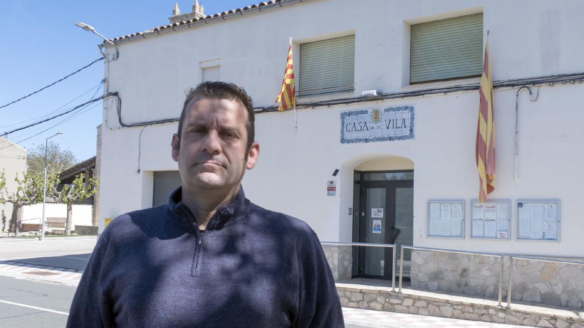 Albert Puig és l’alcalde en funcions de Ribera d’Ondara. - X.S.