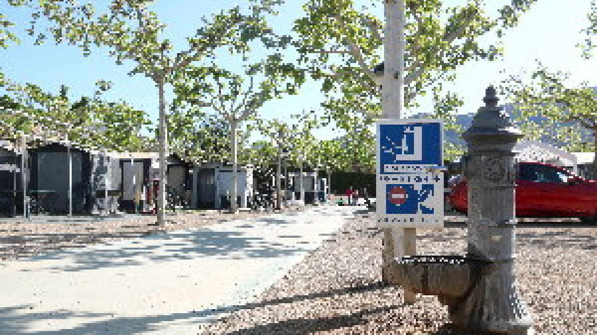 Una font del càmping 'La Noguera' de Sant Llorenç de Montgai