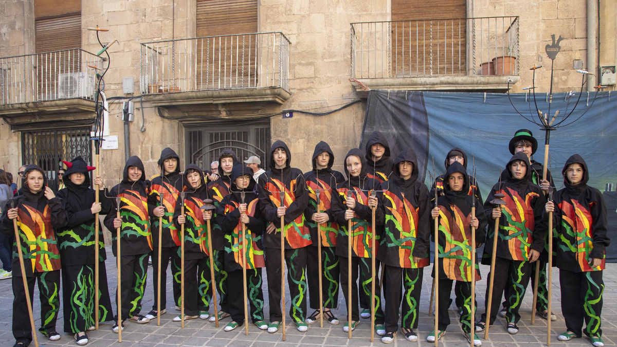 Els integrants del nou grup de Diables Targalots. - LAIA PEDRÓS