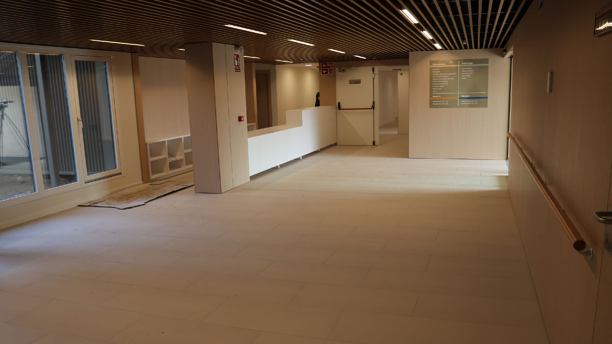 El interior de la nueva residencia de la tercera edad y centro de día de Mequinensa. - A.M.
