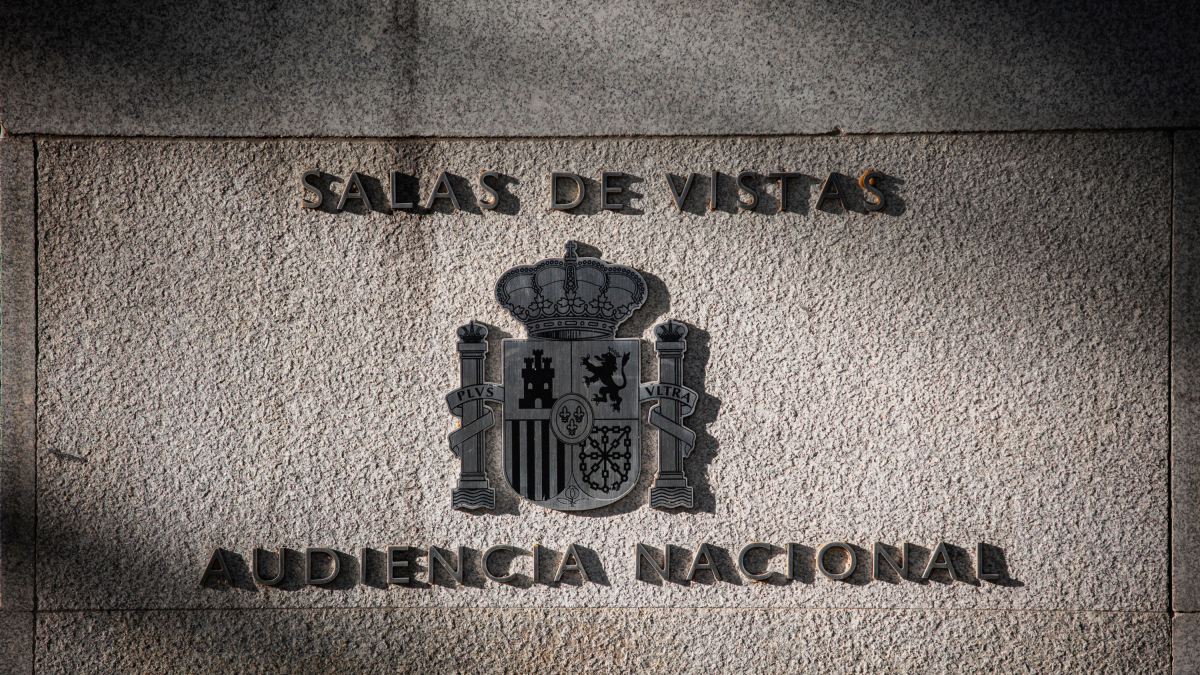 Exterior de la Audiencia Nacional en Madrid.