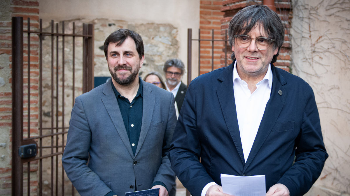 L’eurodiputat de Junts Toni Comín i la socialista Teresa Ribera. - EUROPA PRESS