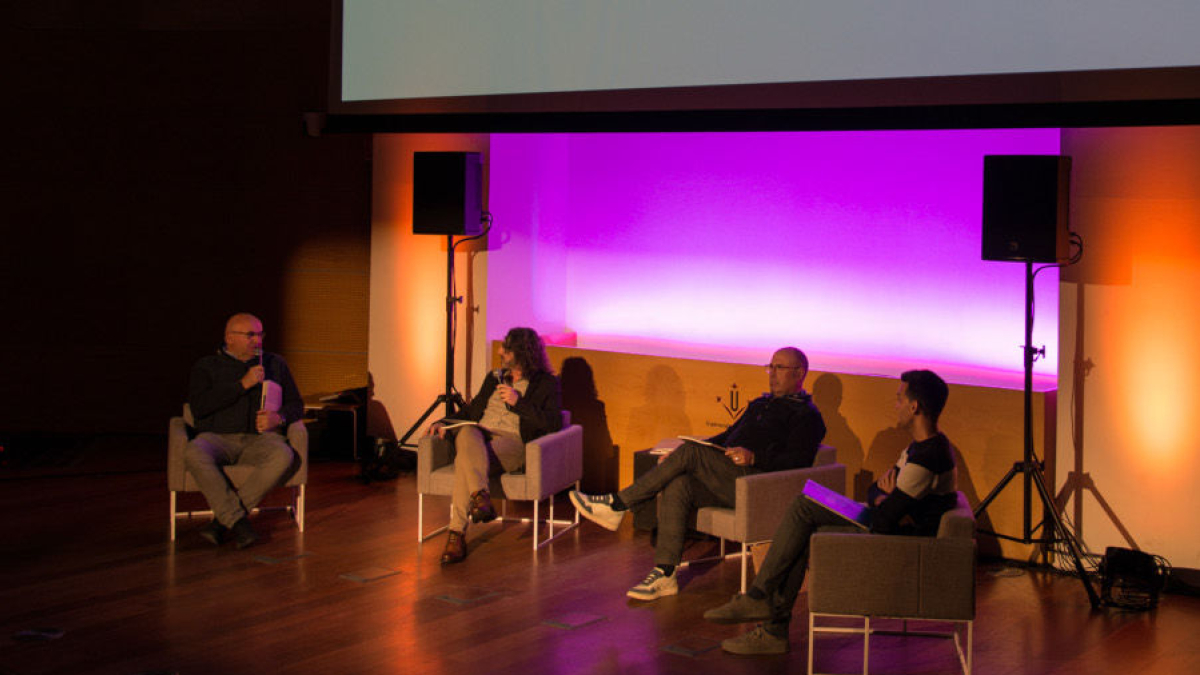 El videoclip d’aquesta versió del ‘Gaudeamus igitur’ es va presentar ahir al Centre de Cultures de la UdL. - UNIVERSITAT DE LLEIDA