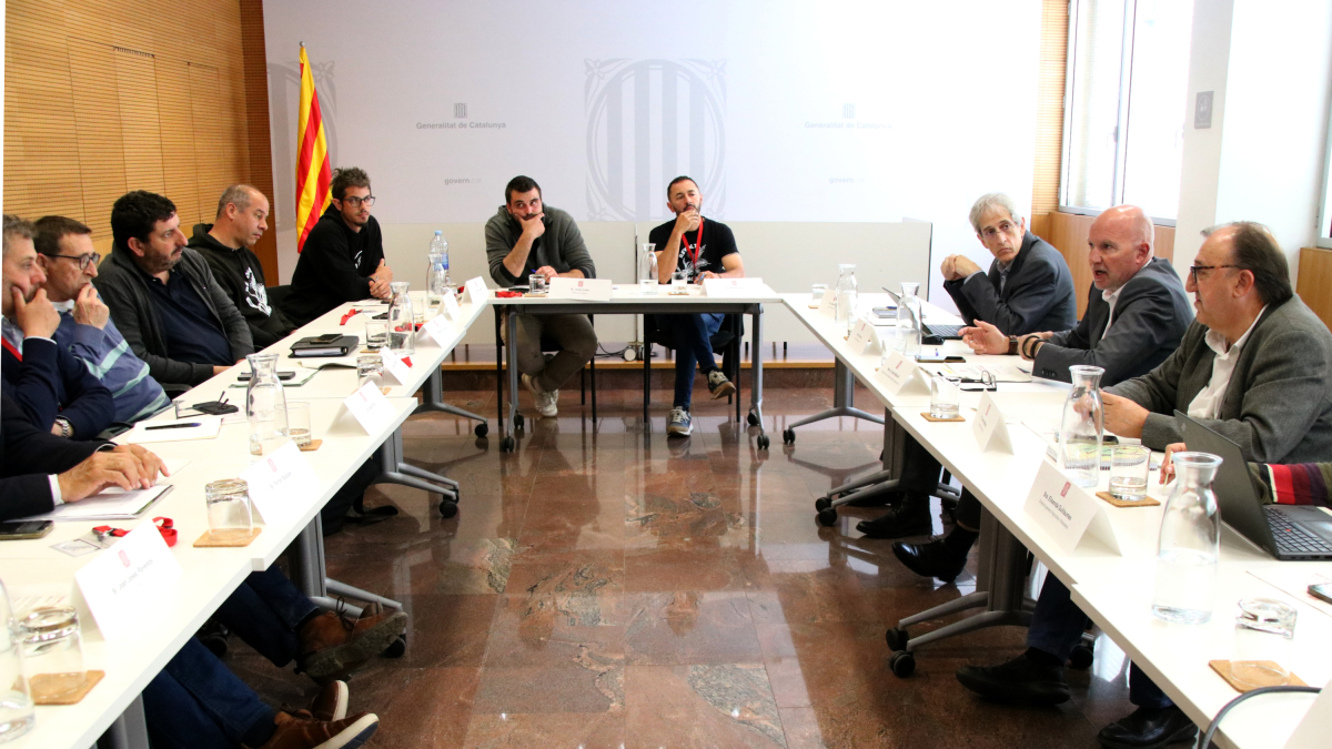 La reunión de Acción Climática, Alimentación y Agenda Rural con miembros de Unió de Pagesos, Federació de Cooperatives Agràries de Catalunya (FCAC) y Plataforma Pagesa.