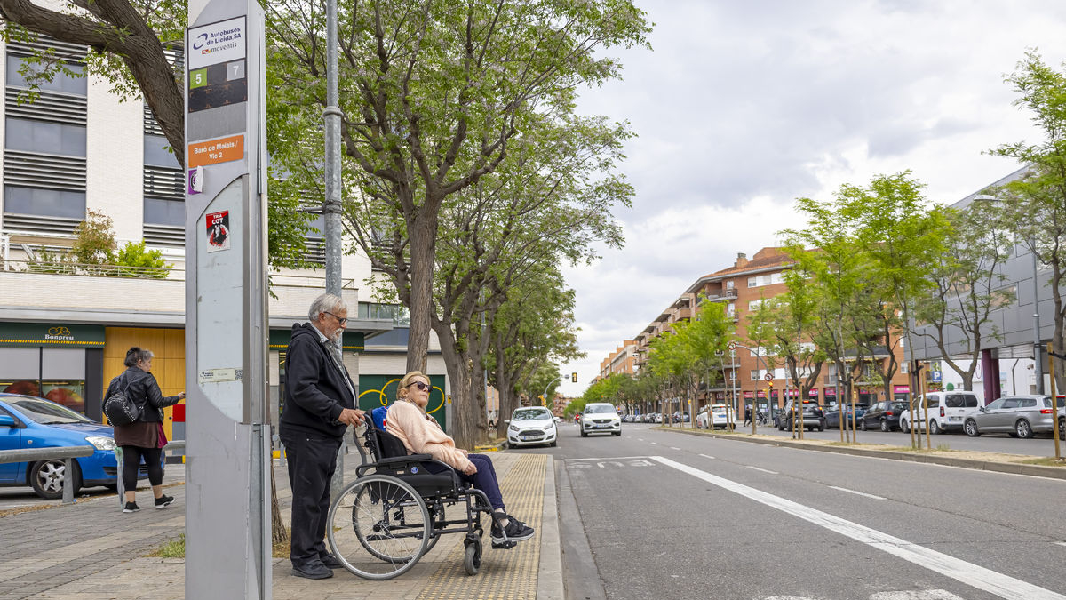 Queixes al no funcionar les rampes d'accés a autobusos de l'L-7 - JORDI ECHEVARRIA