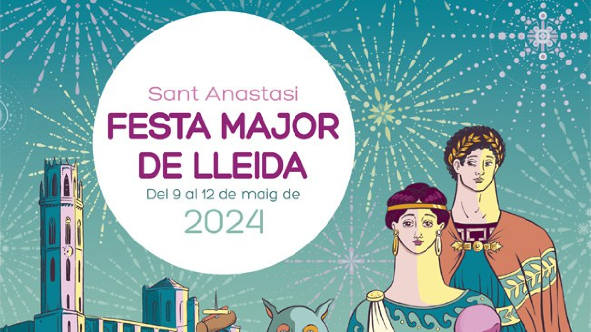 El cartell de la Festa Major de Lleida 2024.