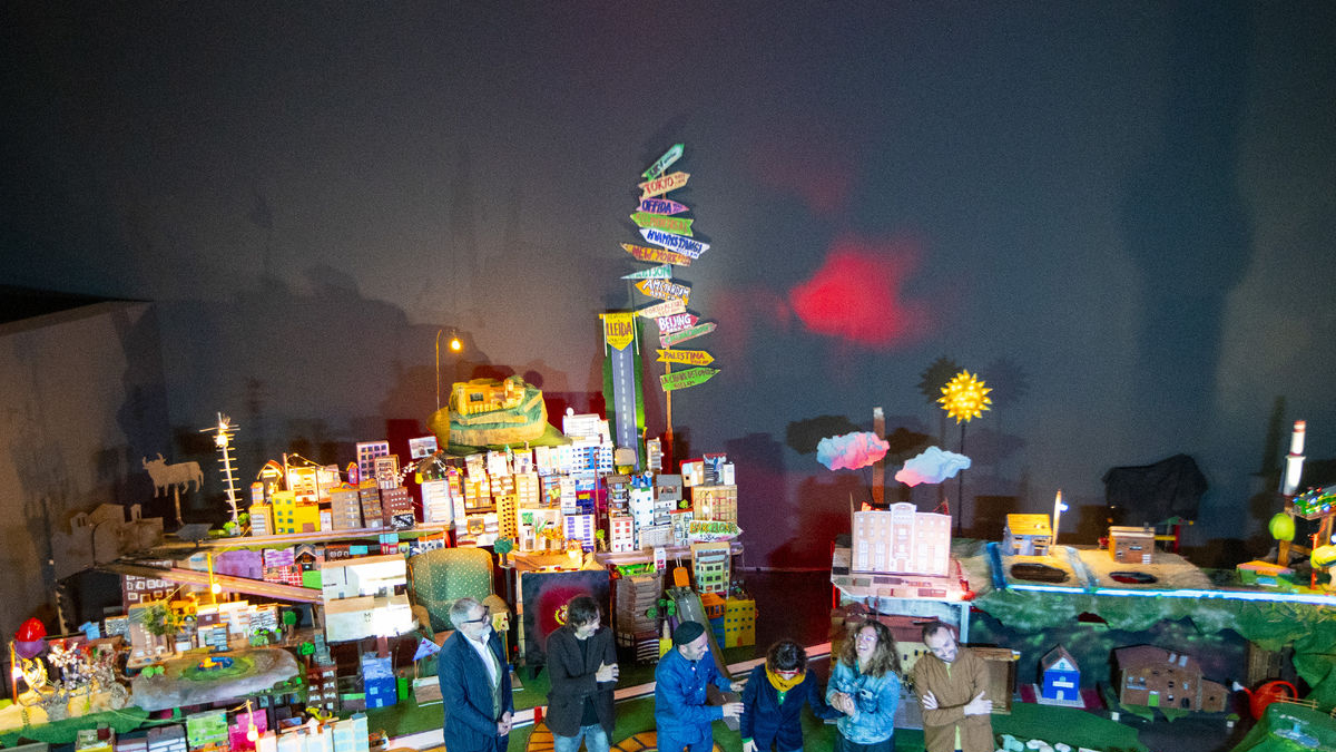 Presentació ahir de l’espectacle ‘La ciutat de les llums’ al Museu de Lleida. - AMADO FORROLLA