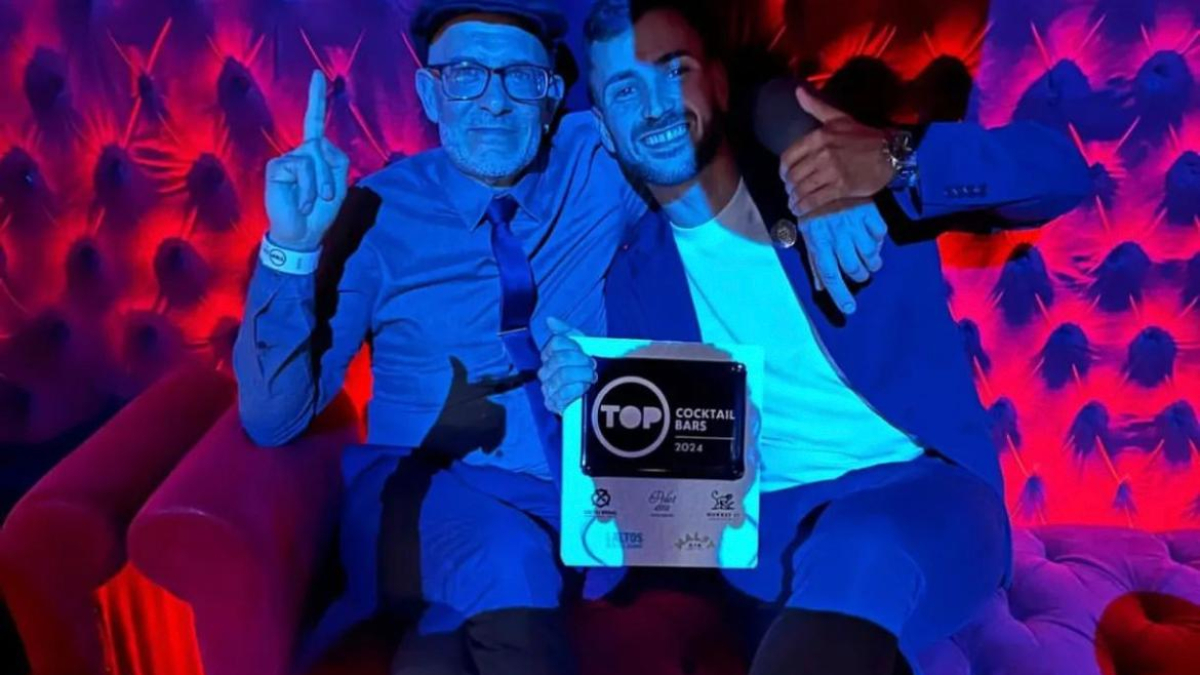 Ángel Jiménez, ‘Jimmy’, i José Person, dilluns a la gala Top Cocktail Bars 2024 a Madrid
