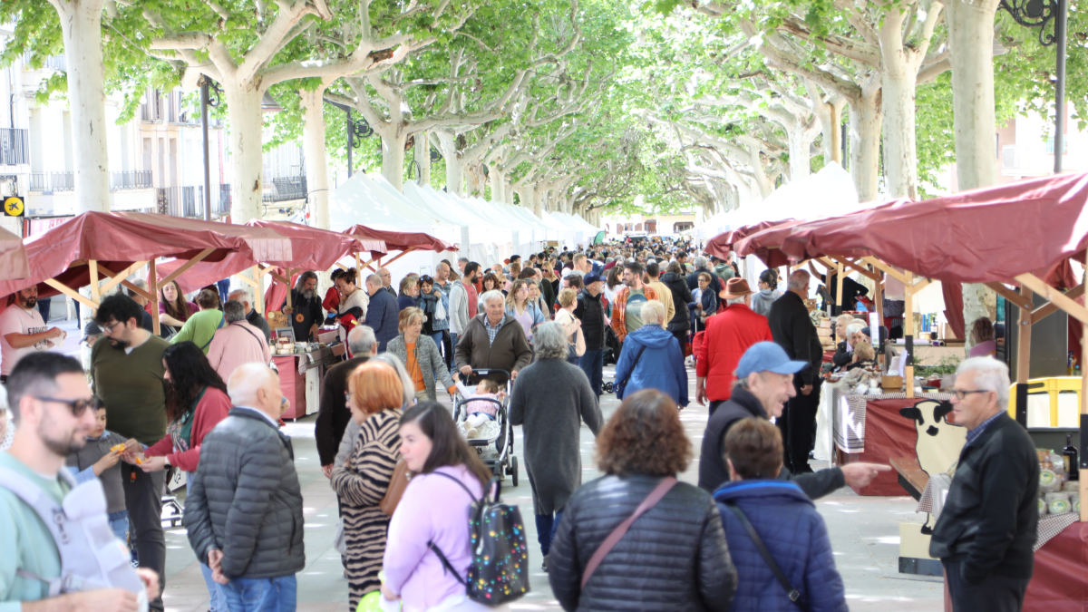 Cientos de personas abarrotan el centro de Tremp este sábado