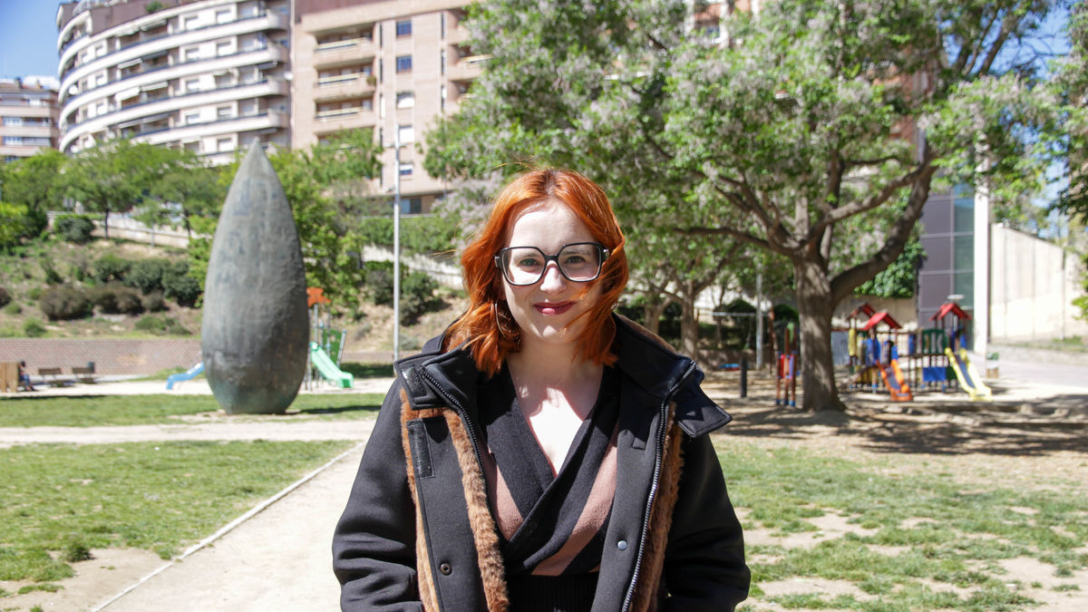 La candidata para Comuns Sumar en Lleida, Elena Ferre. - M. CODINAS