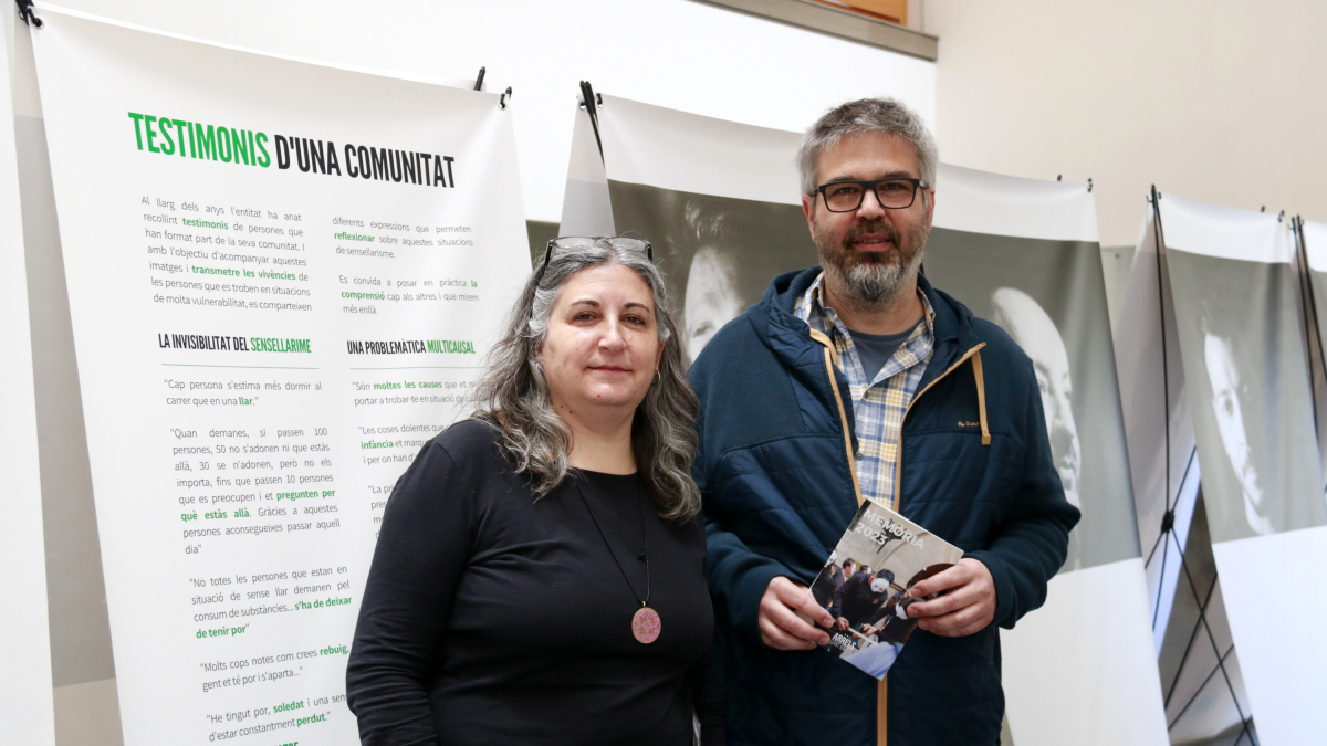 Rosa Majoral y Roger Torres, directora y presidente de la Fundació Arrels Sant Ignasi, respectivamente