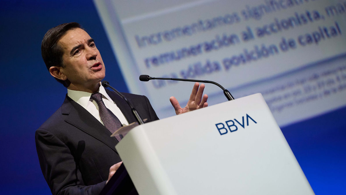 El president del BBVA va defensar la “important prima” oferta. - JESÚS HELLÍN / EUROPA PRESS
