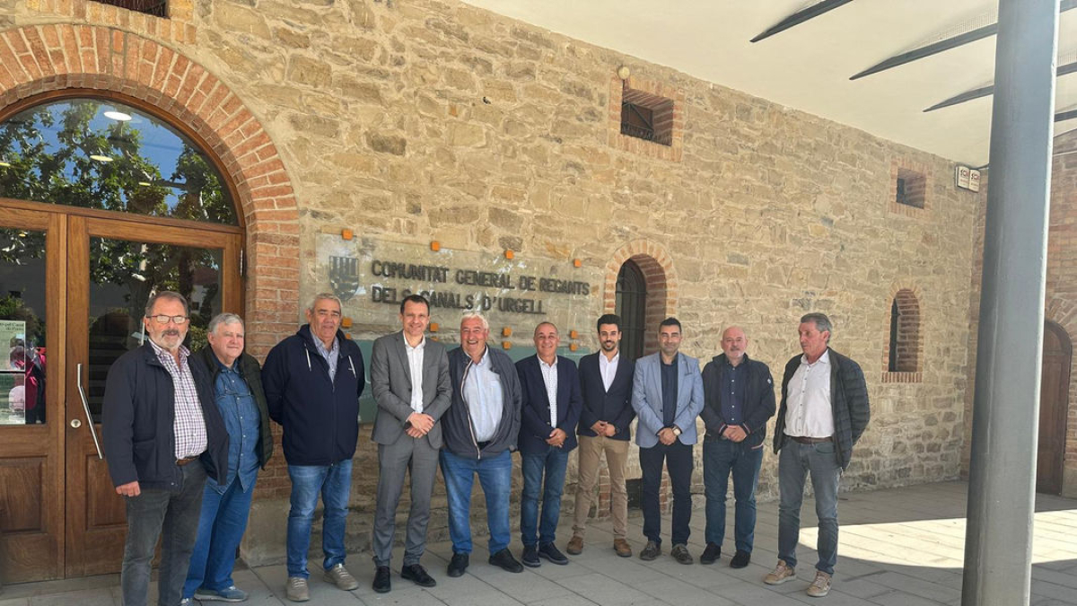 Ordeig es va reunir ahir amb membres de la Comunitat de Regants. - PSC