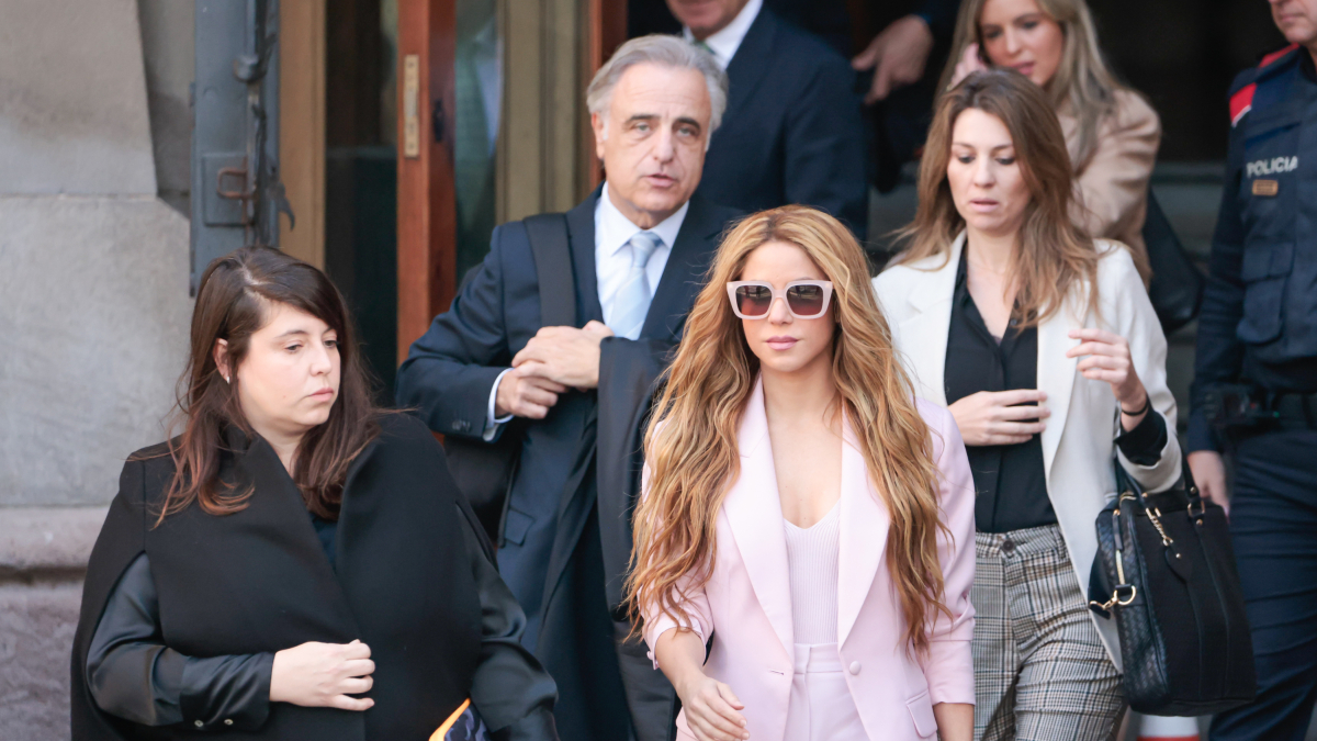 Shakira, a la sortida del Palau de Justícia