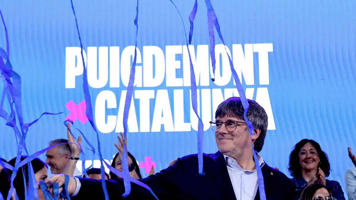 El candidat de Junts, durant l’acte de final de campanya que es va celebrar a Elna. - ACN