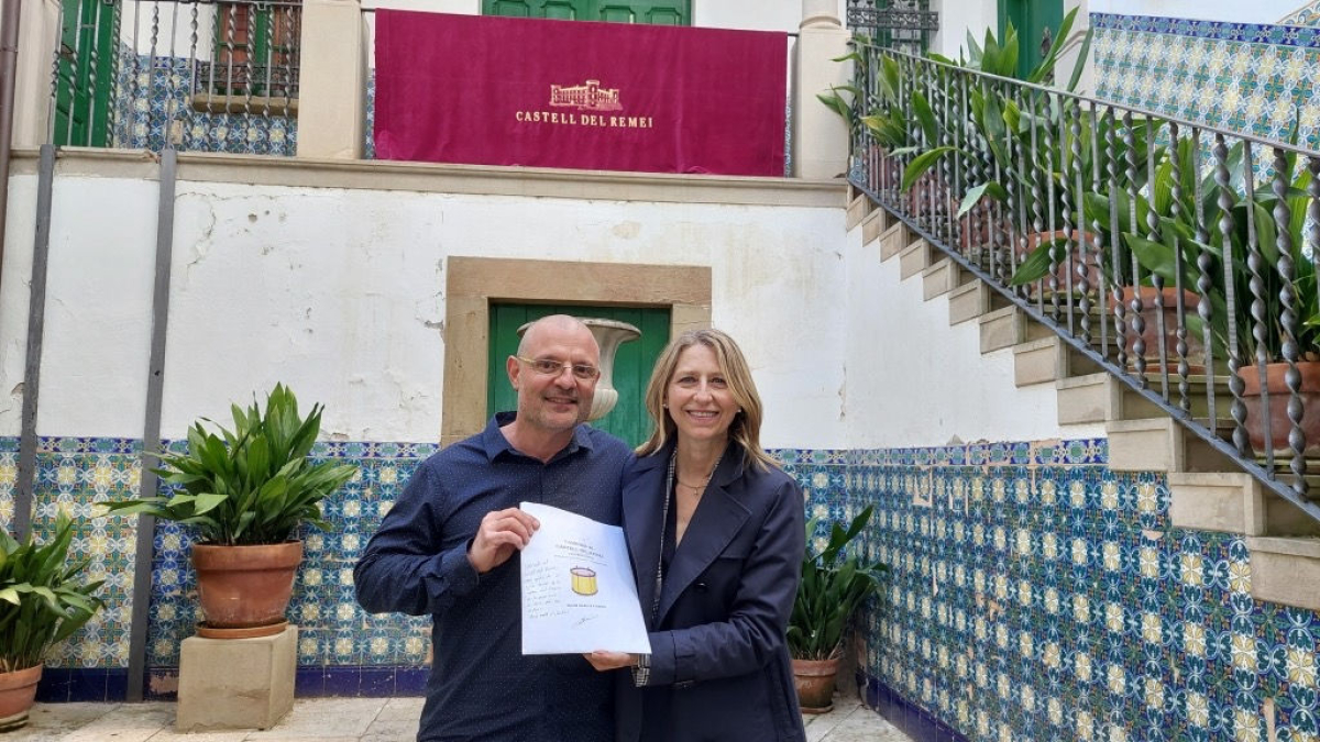 Òscar Barqué i Mireia González Antó, al Castell del Remei. - FUNDACIÓ CASTELL DEL REMEI