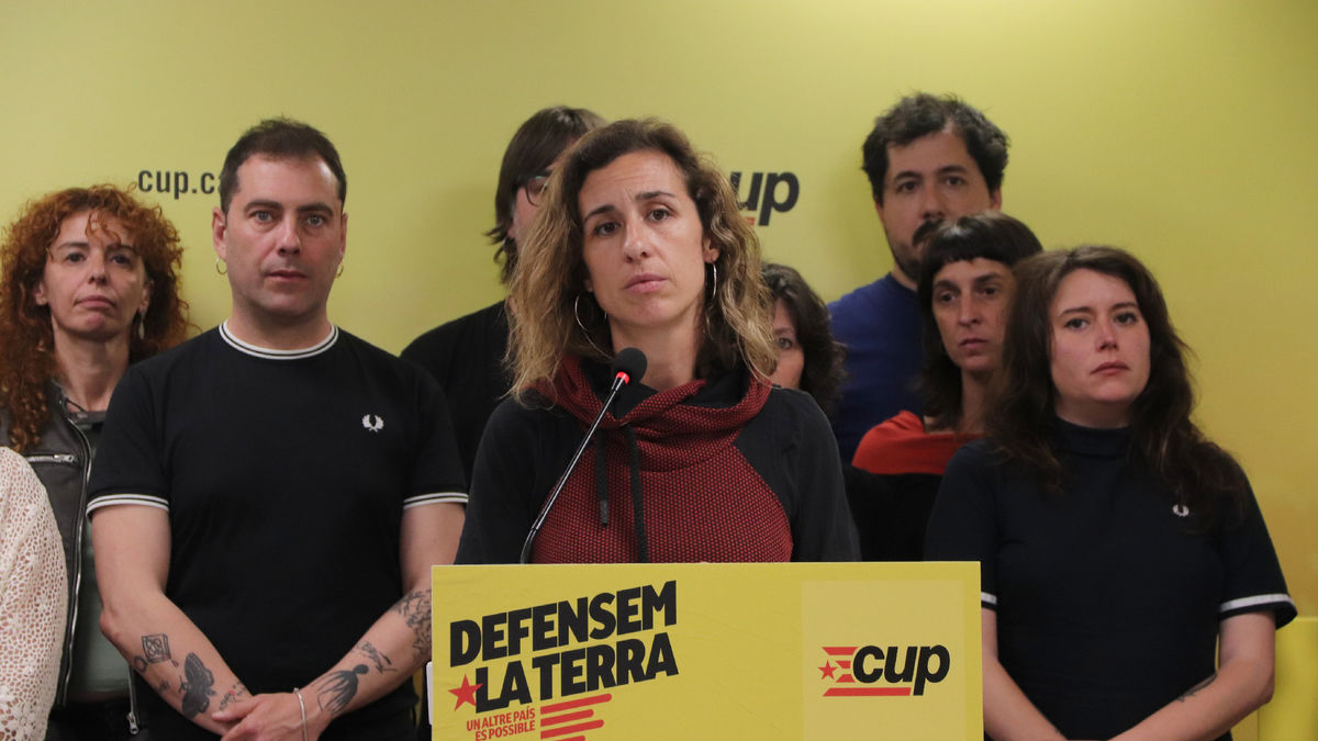 Laia Estrada, en la rueda de prensa posterior al recuento. - ACN