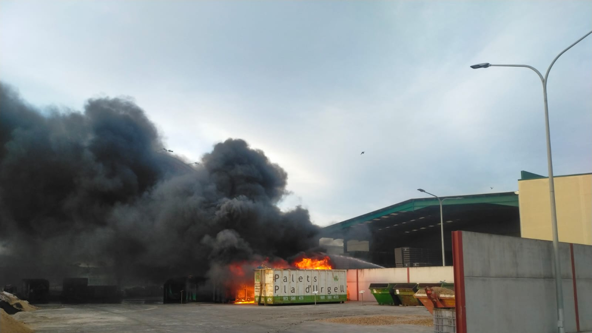 Una imatge de l'incendi.