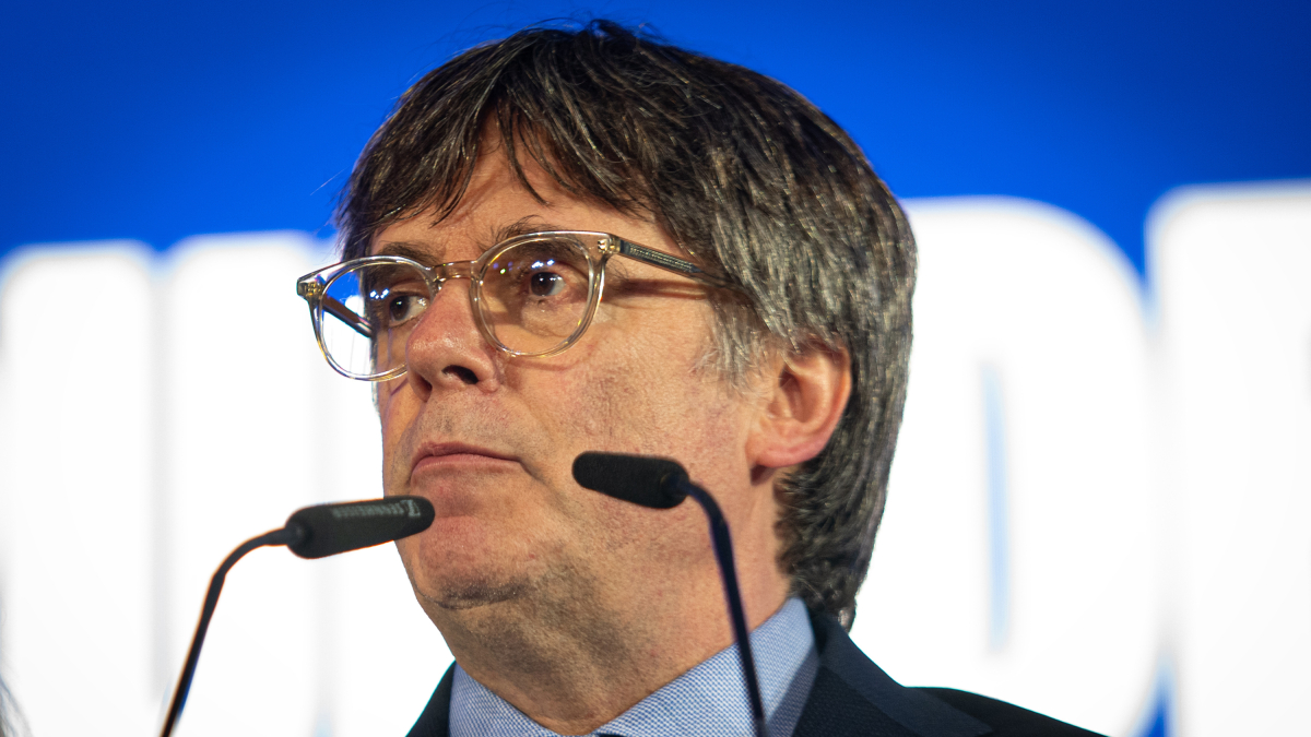 L’expresident de la Generalitat de Catalunya i candidat de Junts a les eleccions catalanes, Carles Puigdemont
