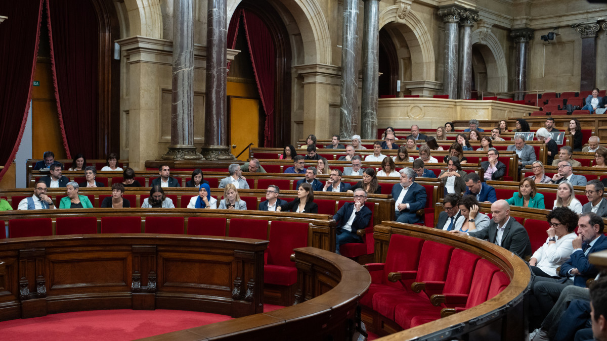 El hemiciclo del Parlament de Catalunya