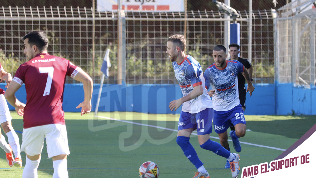 Imagen de archivo de un partido del Mollerussa contra el Peralada. 