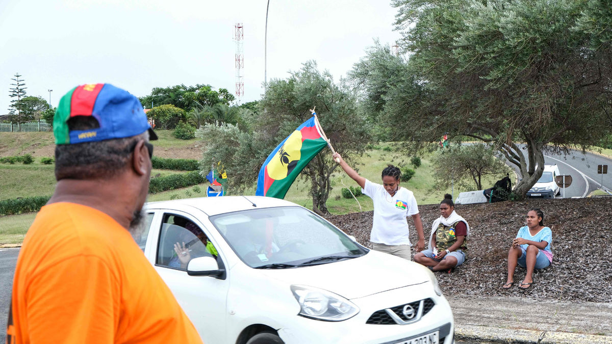 Una manifestant fa onejar una bandera nacionalista. - THEO ROUBY / AFP / DPA