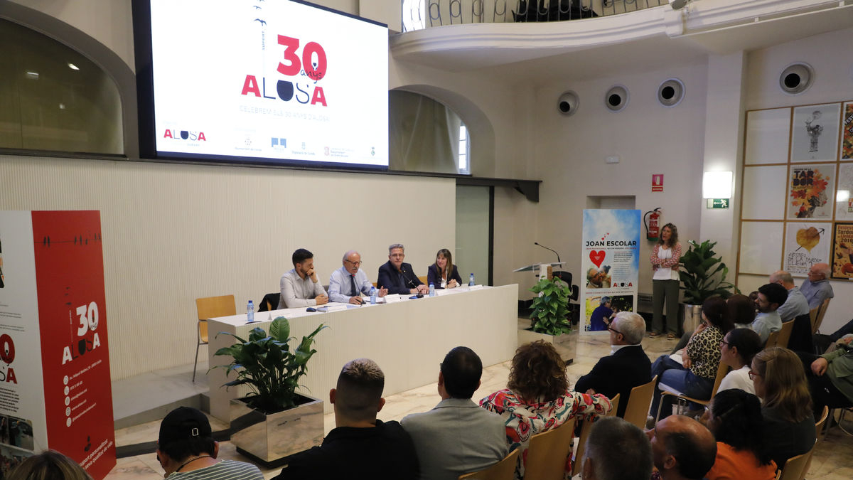 Conmemoración del 30 aniversario de la Fundació Suport Alosa en la sala Alfred Perenya de Lleida. - AMADO FORROLLA