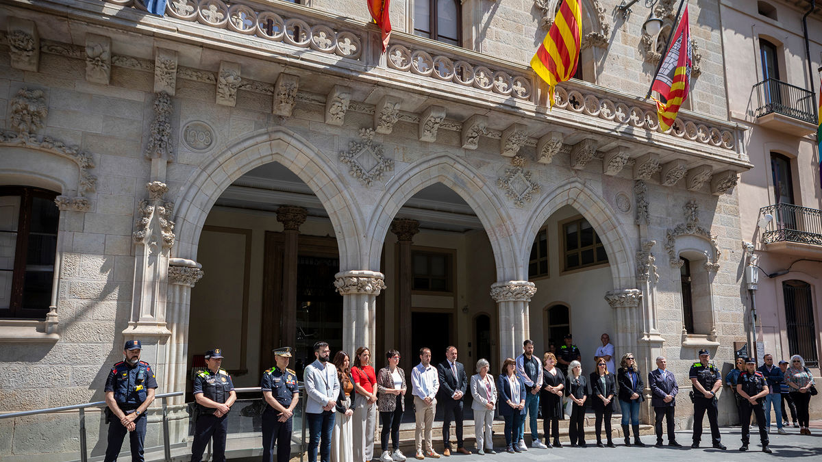 Minut de silenci ahir per les víctimes a Terrassa. - AJUNTAMENT DE TERRASSA