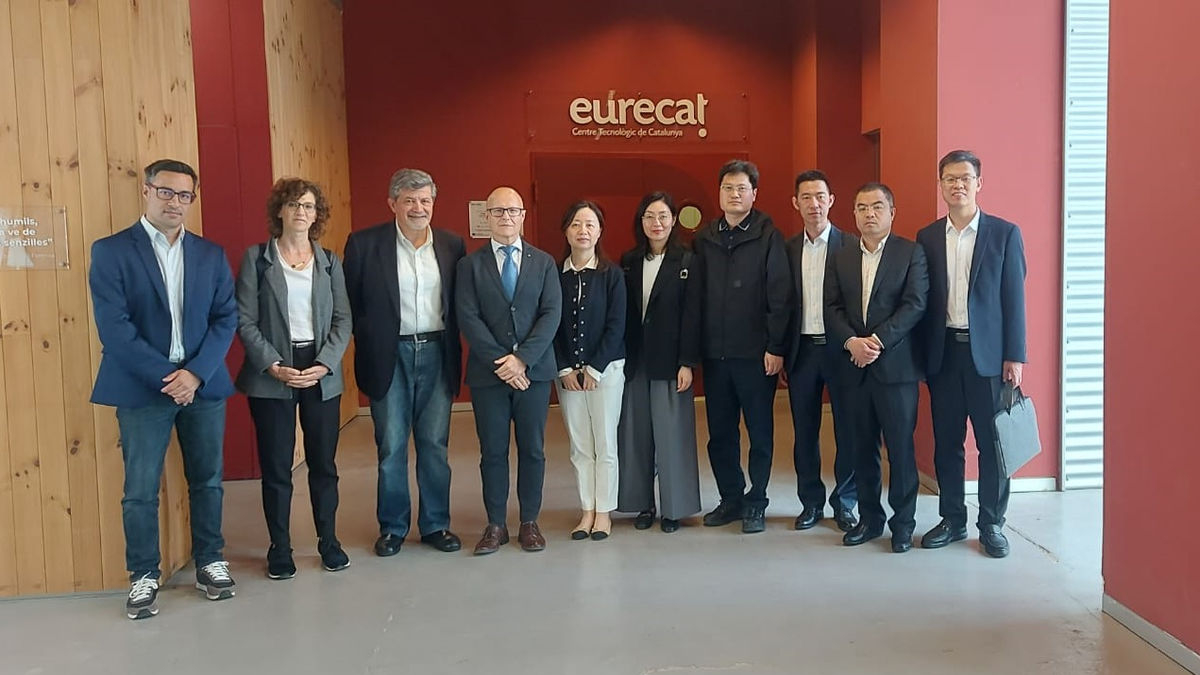 Un moment de la visita que va tenir lloc ahir. - CAMBRA DE COMERÇ DE LLEIDA