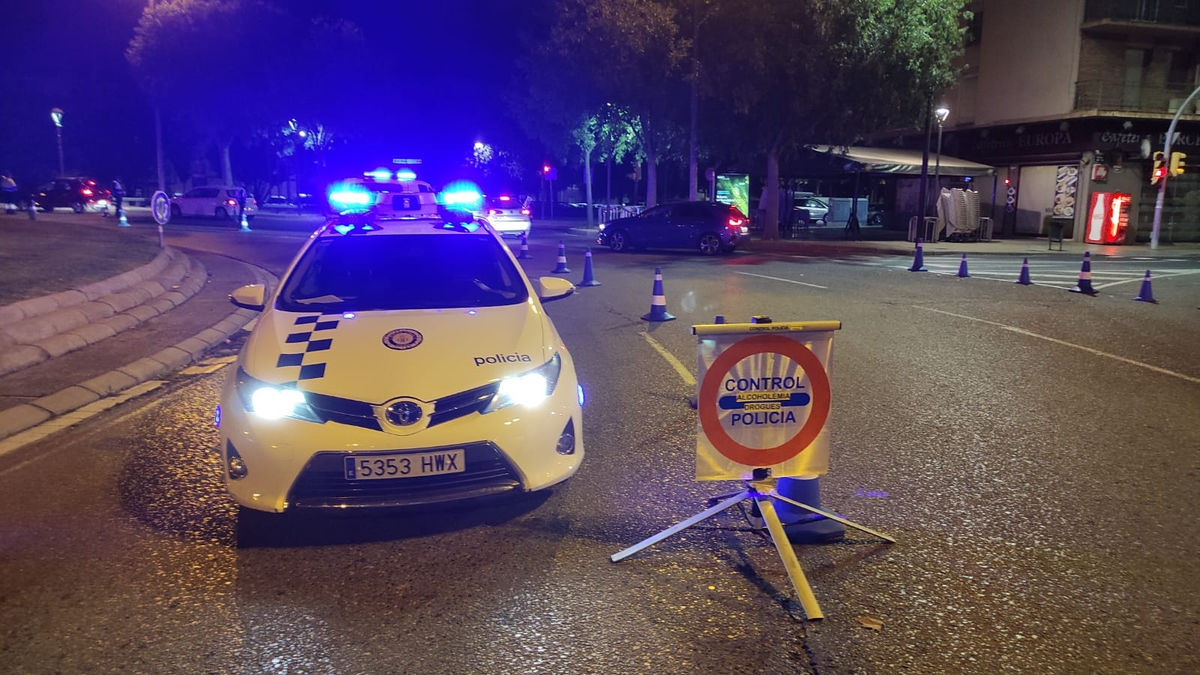 Foto d’arxiu d’un control d’alcoholèmia de la Urbana. - GUÀRDIA URBANA