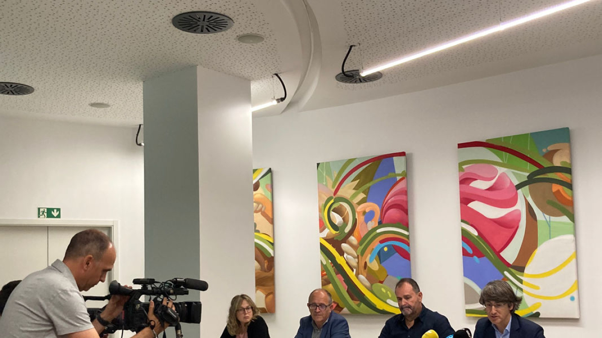 Presentació de les previsions de collita de fruita de pinyol a Catalunya, a la seu d’Afrucat. - AFRUCAT