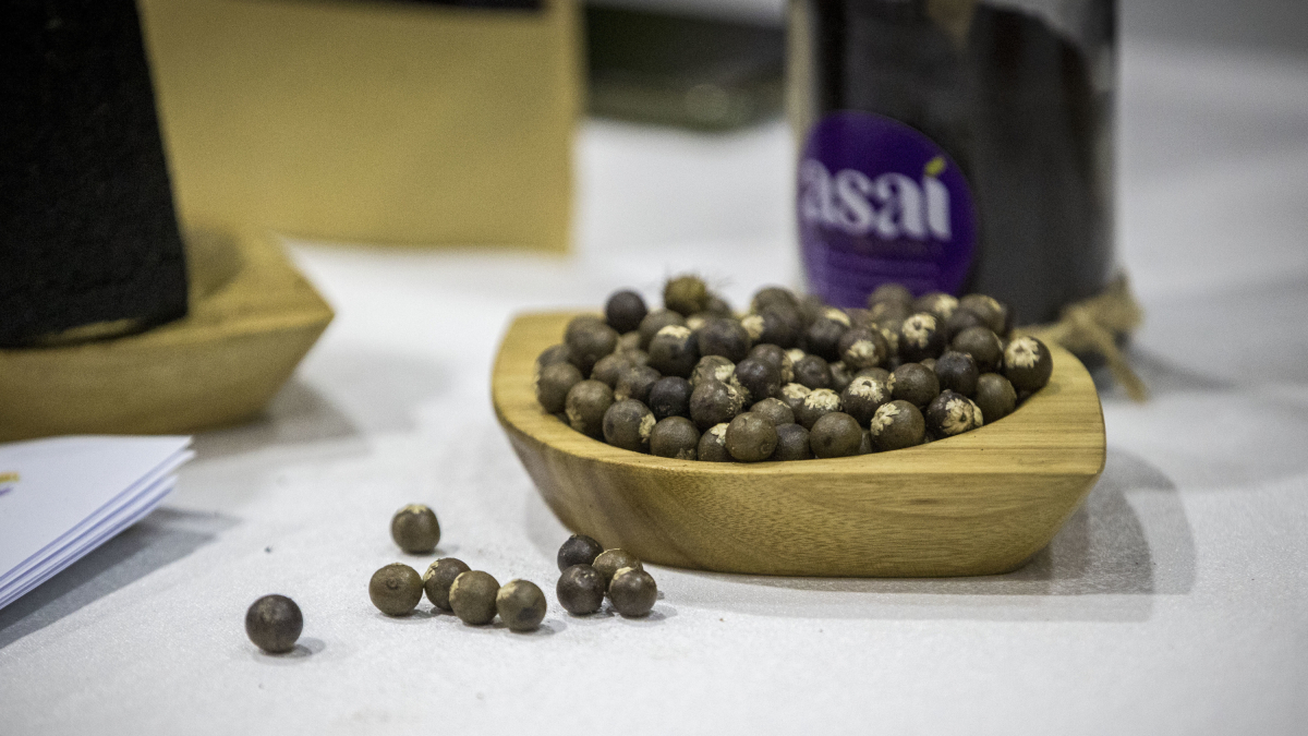 Poductes elaborats amb asaí a Porongo (Bolívia).