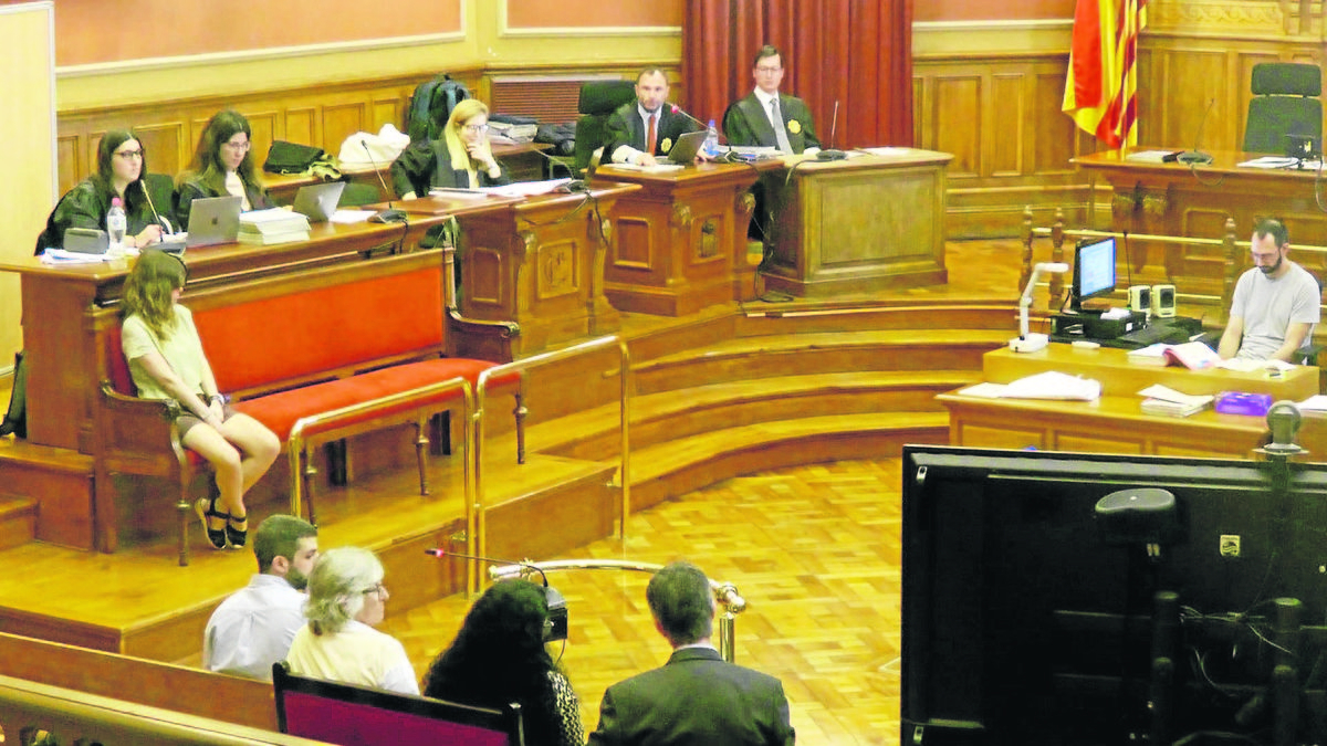 Imatge d’un moment de la sessió del judici a Barcelona. - ACN